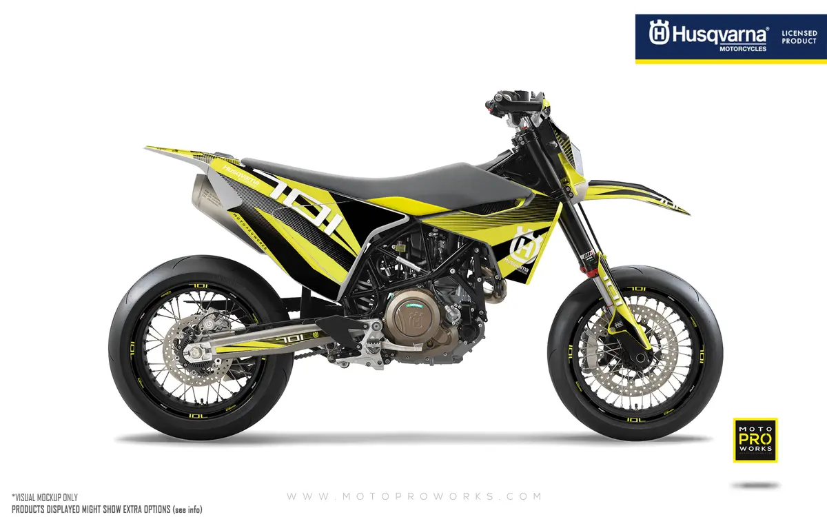 Husqvarna 701 Enduro Graphics - "Featherlight" (Yellow) 1