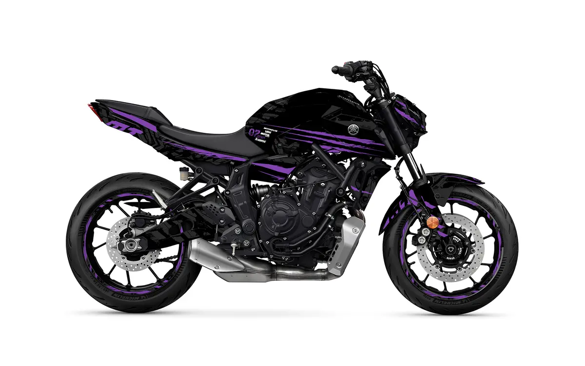 Yamaha Mt-07 Graphics - "Venom" (Purple) 1