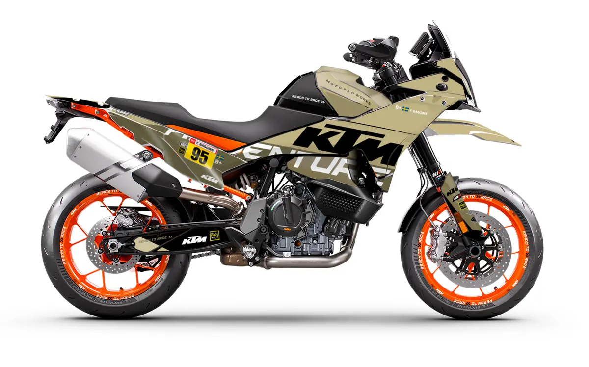 Ktm 890 Smt Graphics - "Waypointer" (Sand) 1