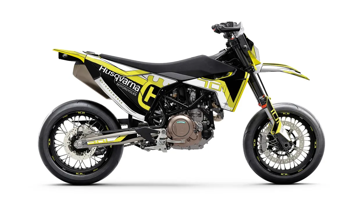 Husqvarna 701 Sm Graphics - "Celltrace" (Black/Yellow) 1