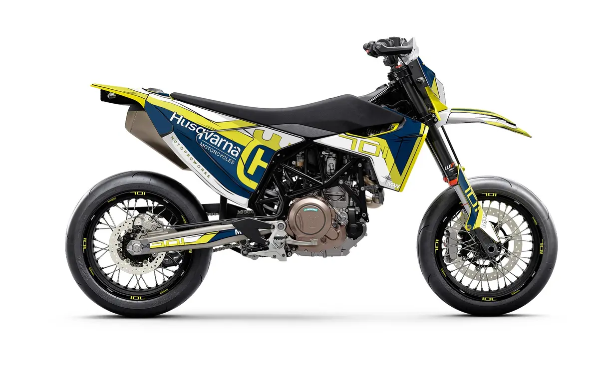 Husqvarna 701 Enduro Graphics - "Celltrace" (Blue) 1