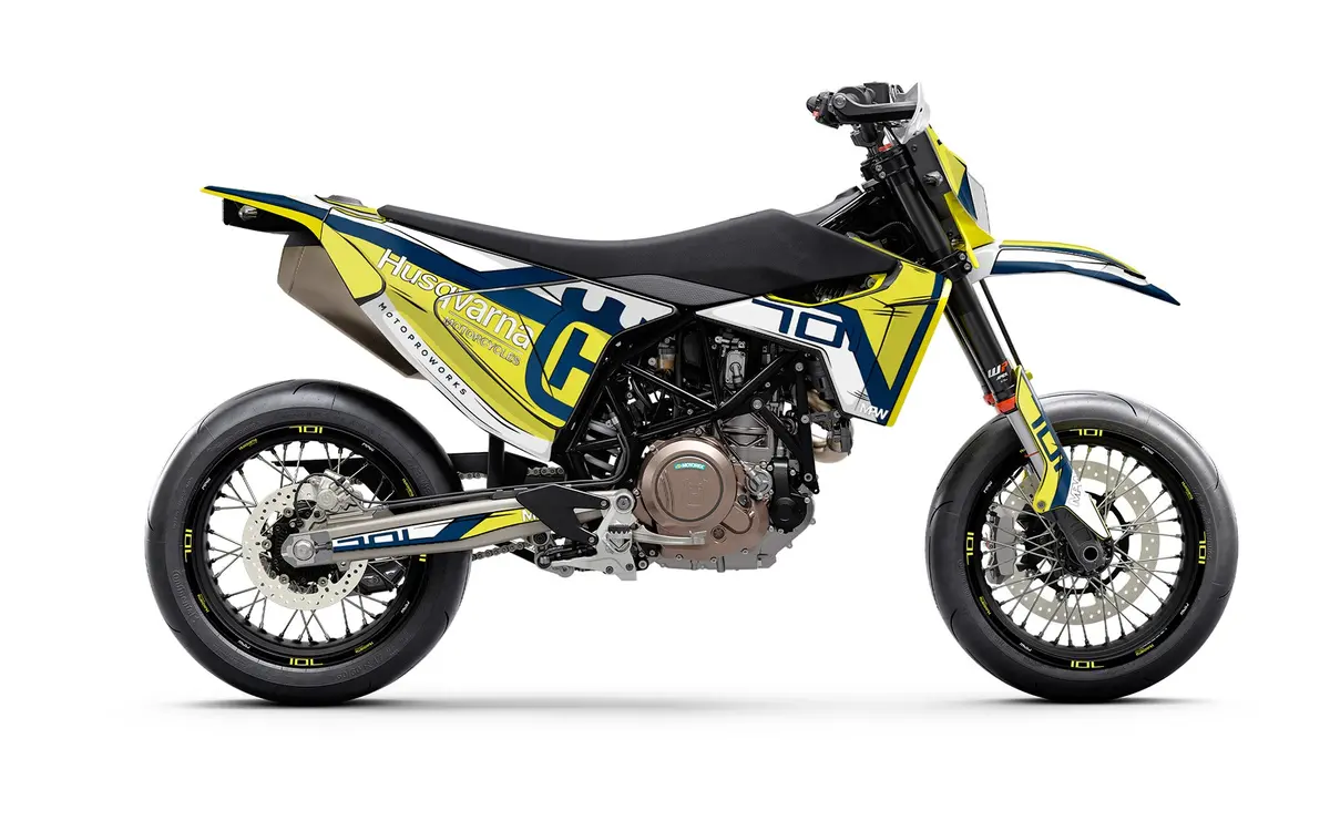 Husqvarna 701 Enduro Graphics - "Celltrace" (Yellow) 1