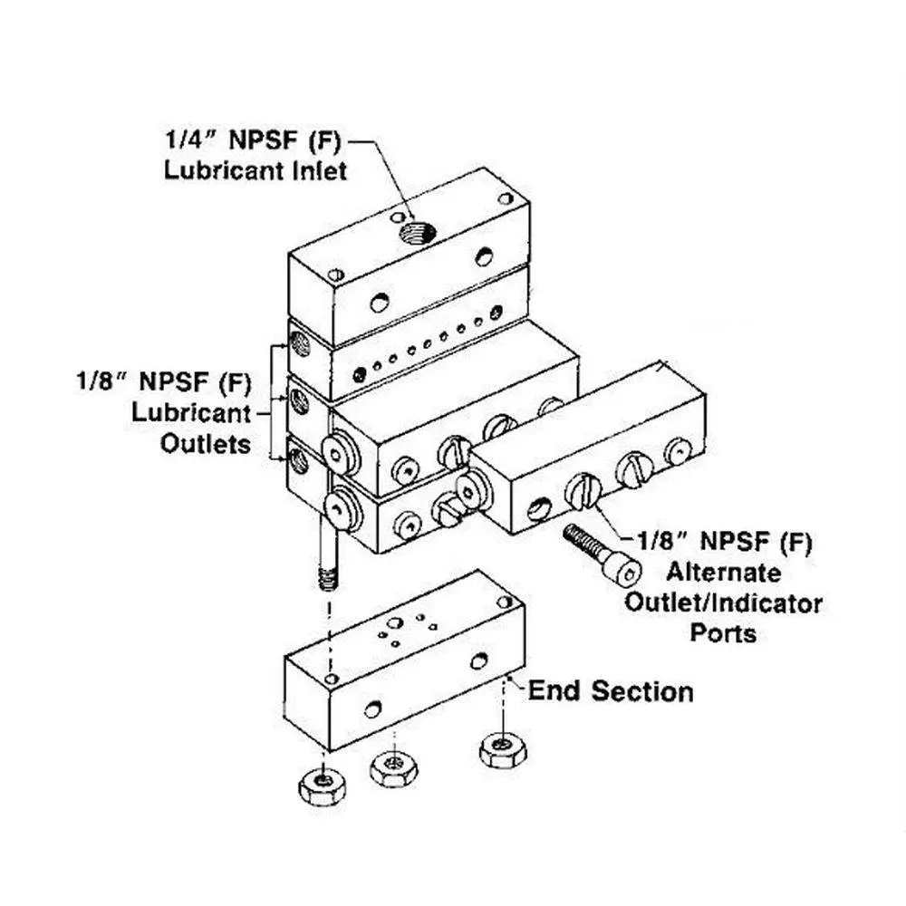 End Section For Modular Uv Divider Valves 1