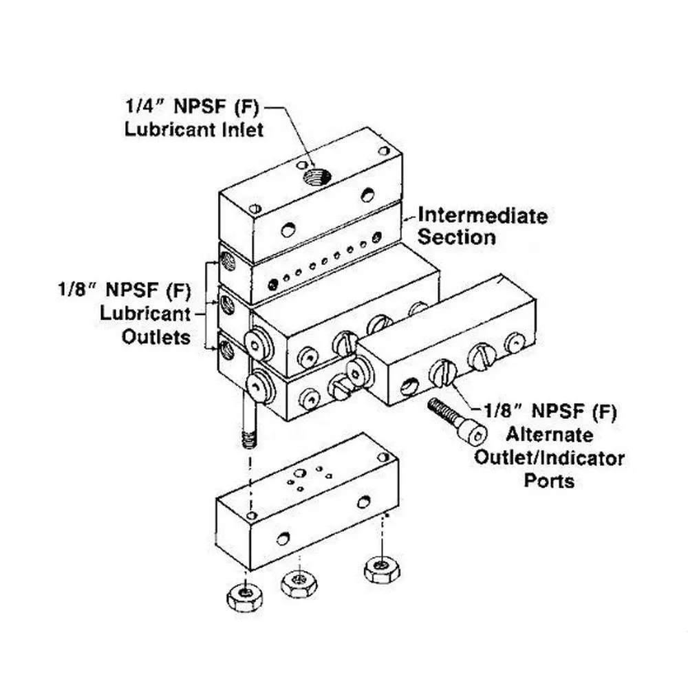 Intermediate Section For Modular Uv Divider Valves 1