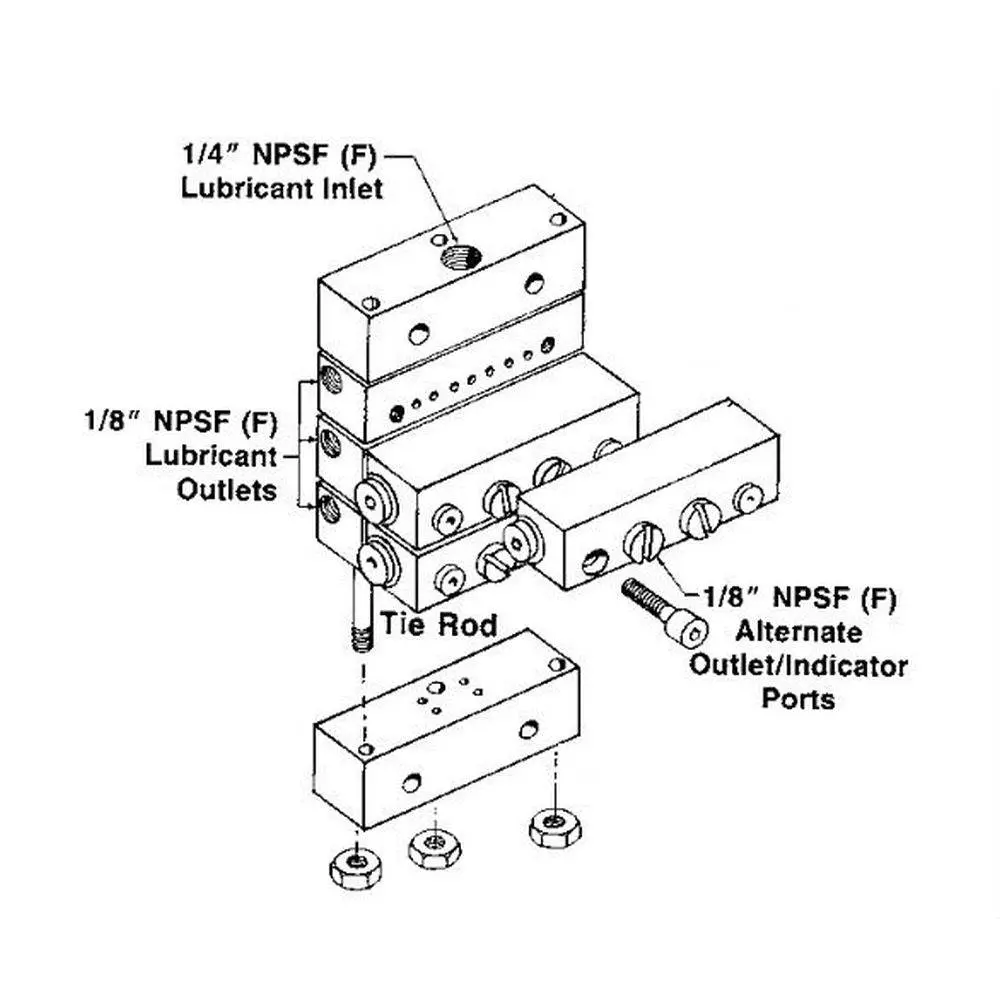 Tie Rod For Modular Uv Divider Valves (6 Section) 1