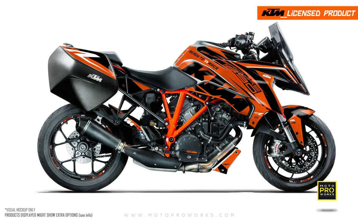 Ktm 1290 Super Duke Gt Graphics - "Torque" (Orange) 1