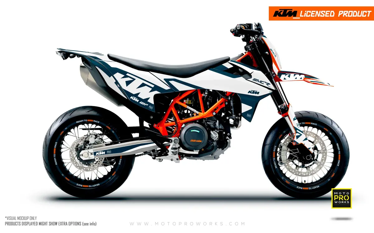 Ktm Graphics - 690 Smc-R "Mounty" (Blue/White) 1