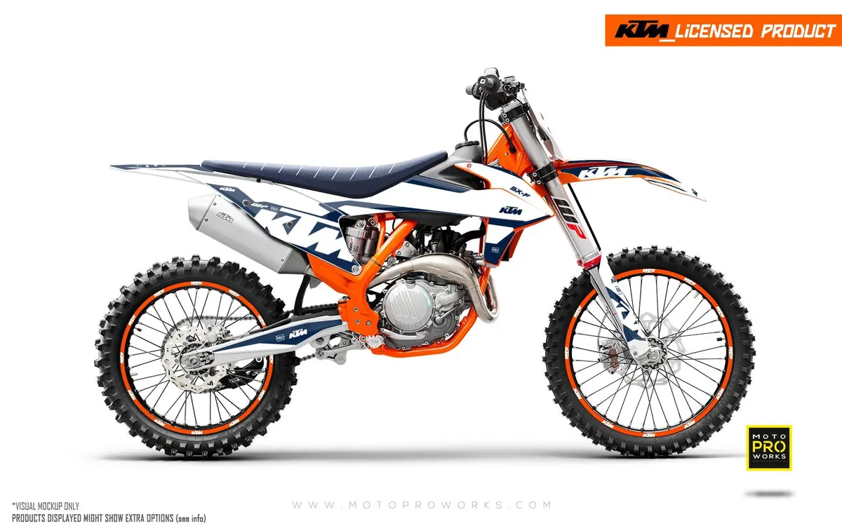 Ktm Sx / Sx-F Graphics - "Mounty" (Blue/White) 1
