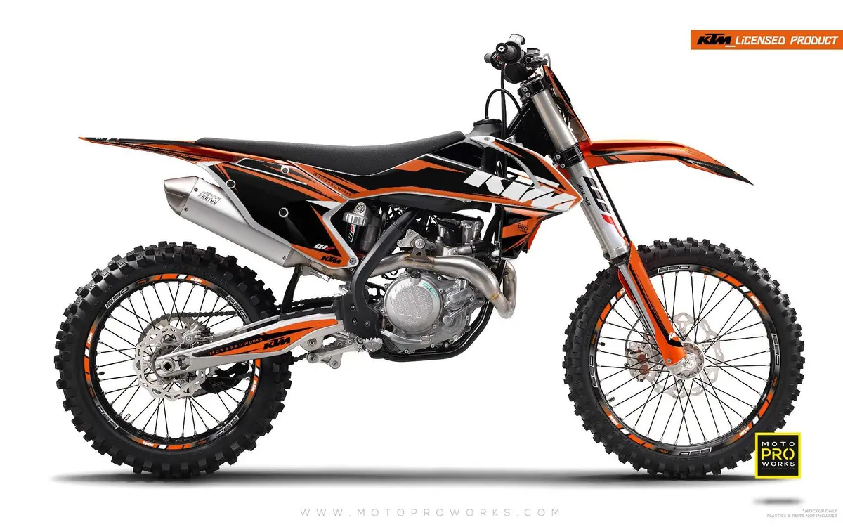 Ktm Exc/Sx/Xc Graphics - "Edge" (Orange) 2