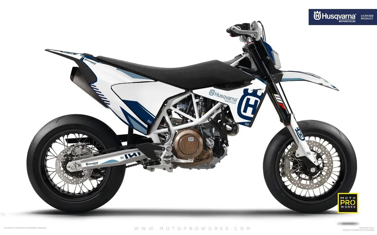 Husqvarna 701 Graphics - "Factor" (White/Blue) 1
