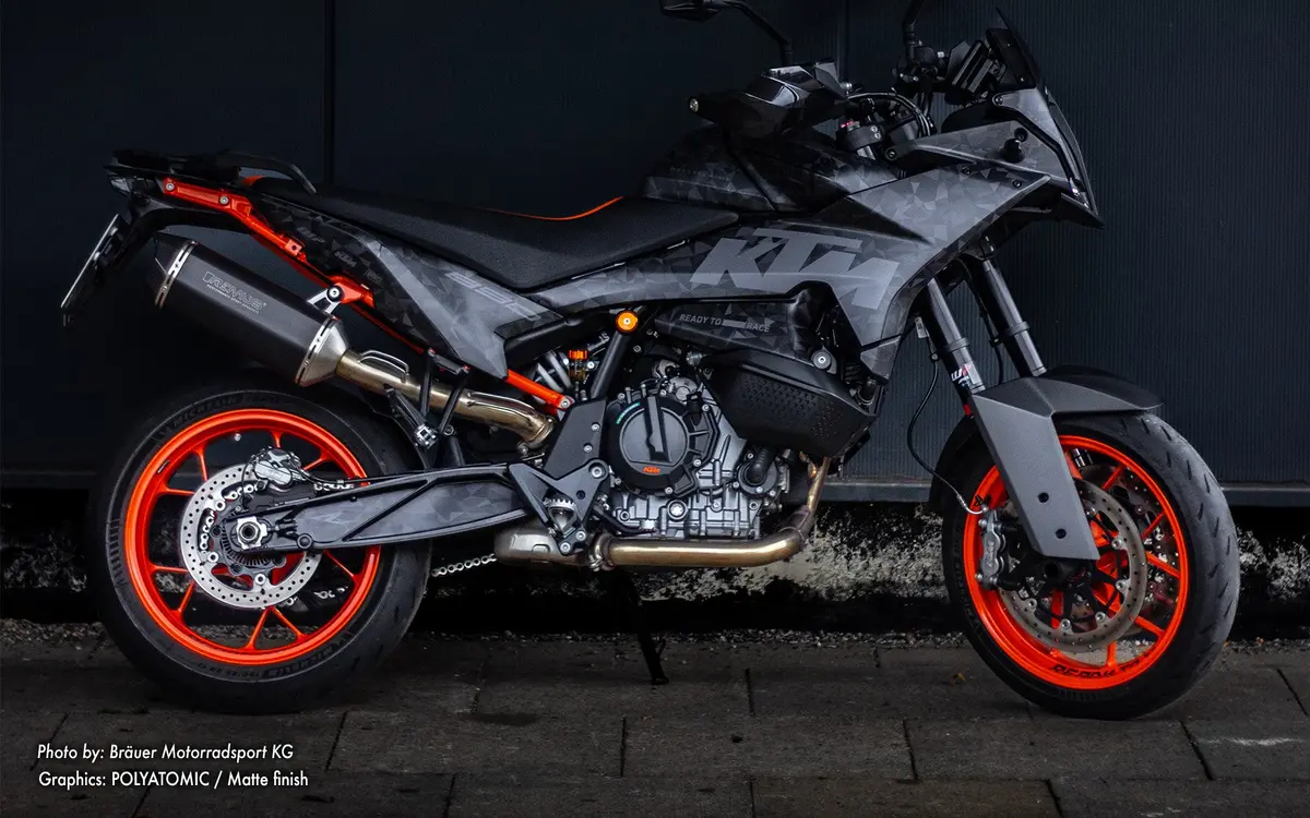 Ktm 890 Smt Graphics - "Polyatomic" (Stealth) 2