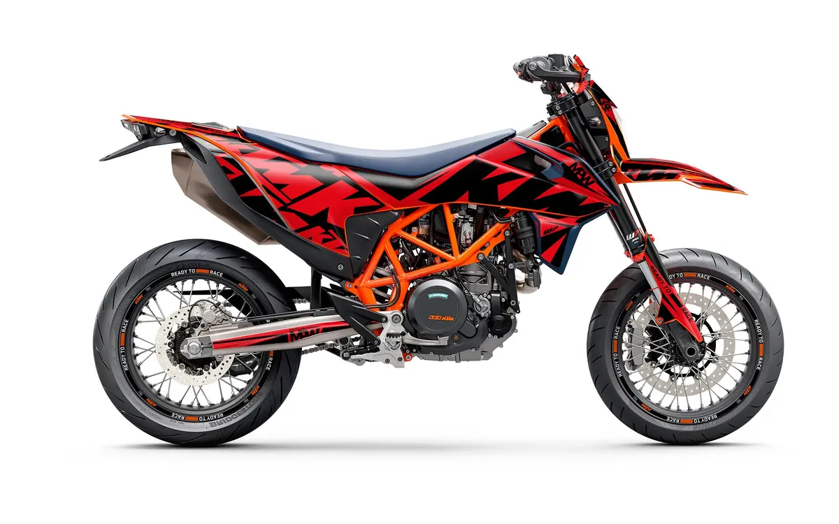 Ktm 690 Smc-R Graphics - "Kickdrift" (Red) 1