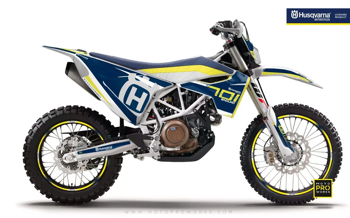 Husqvarna 701 Enduro Graphics - "Sevenohtwo" (Blue) 1