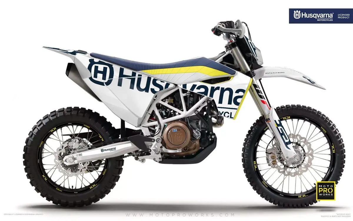 Husqvarna 701 Enduro Graphics - "Statement" (White) 1