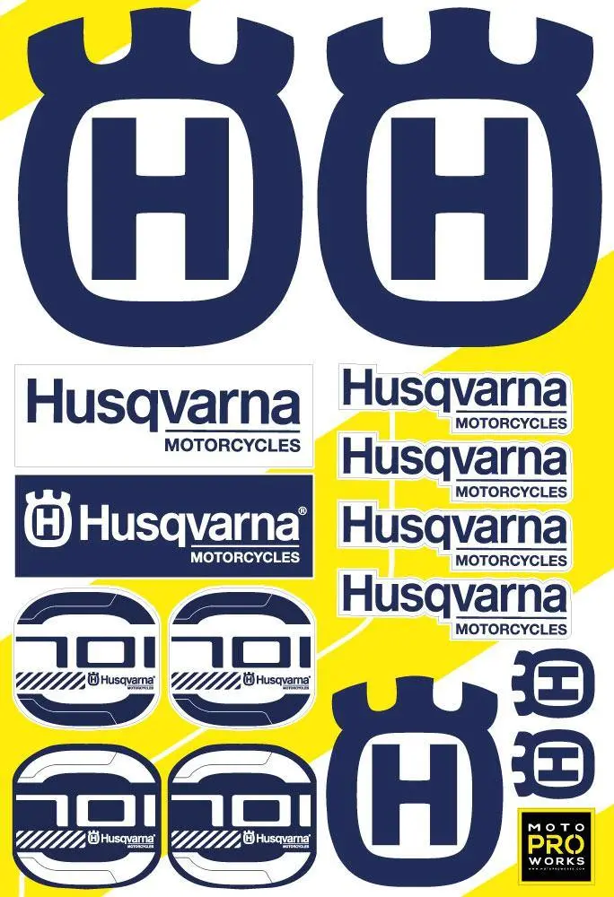 Husqvarna Sticker Sheets - "701" (Blue) 1