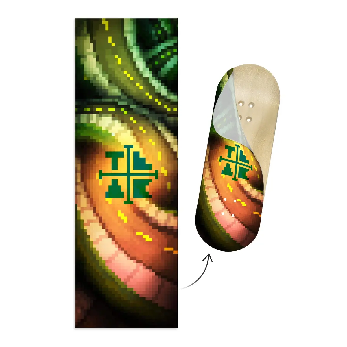 "Winding Road" Artist Collaboration Deck Graphic Wrap - 35Mm X 110Mm 1