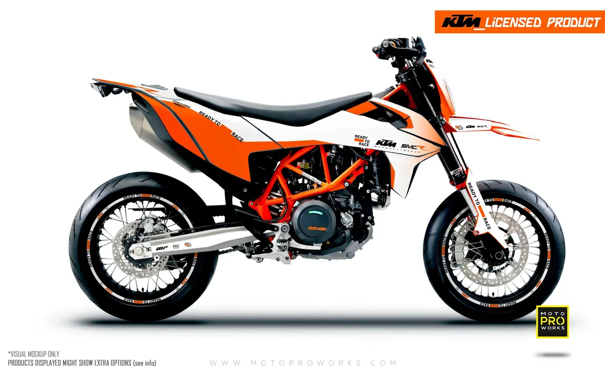 Ktm Graphics - 690 Smc-R "Fade" (White) 1