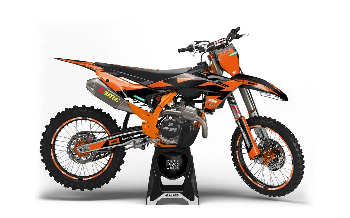 Ktm Exc / Exc-F Graphics - “Podium” (Black/Orange) 1