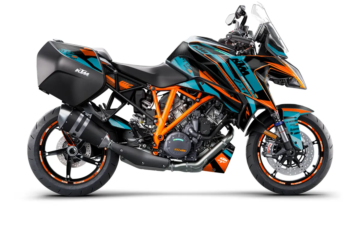Ktm 1290 Super Duke Gt Graphics - "Nebula" (Blue) 1