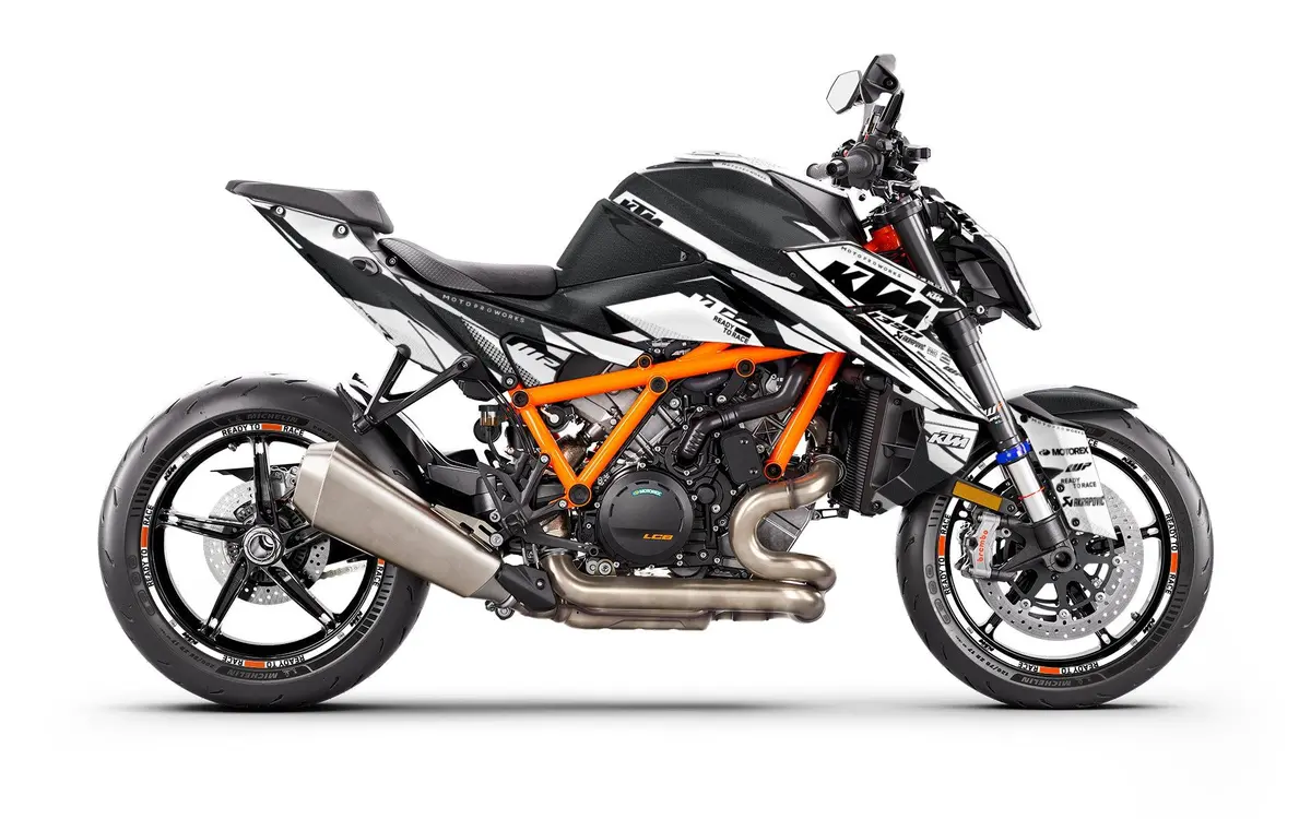 Ktm 1390 Super Duke R/Evo Graphics - "Nebula" (White) 1
