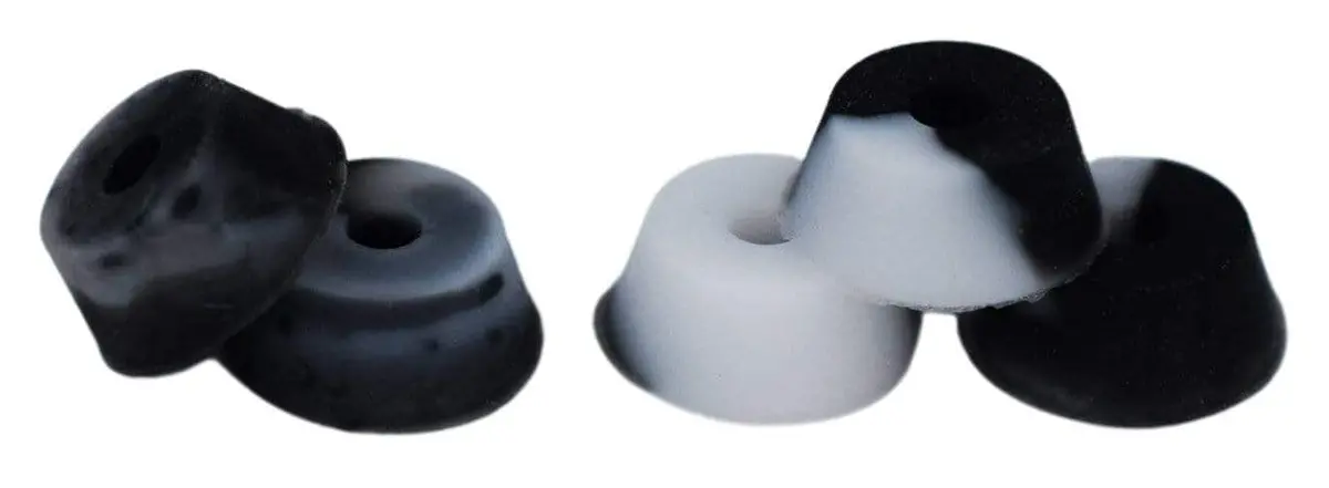 Bubble Bushings Pro Duro Series - Multiple Durometers - Black And White Swirl 1