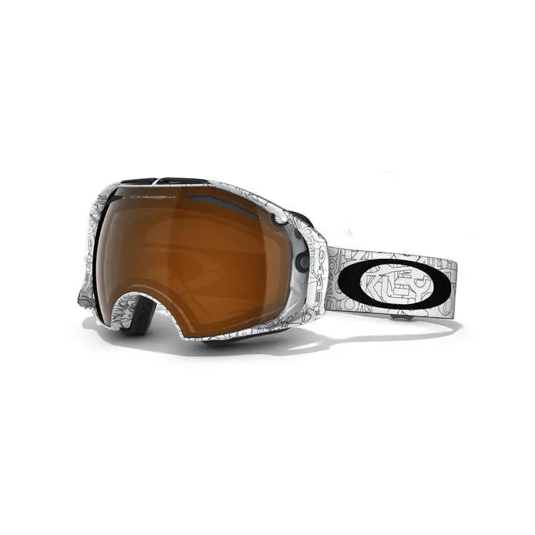 Oakley Airbrake – White Factory Text  (Black Iridium + Persimmon Lens) 1