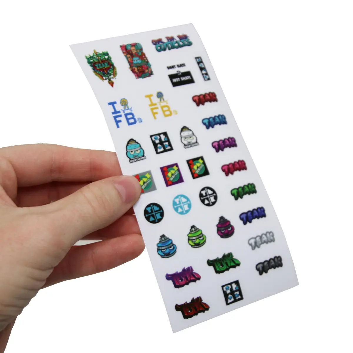 Teak Mini Stickers Sheet - Classic Edition - 31 Premium Glossy Mini Stickers 2