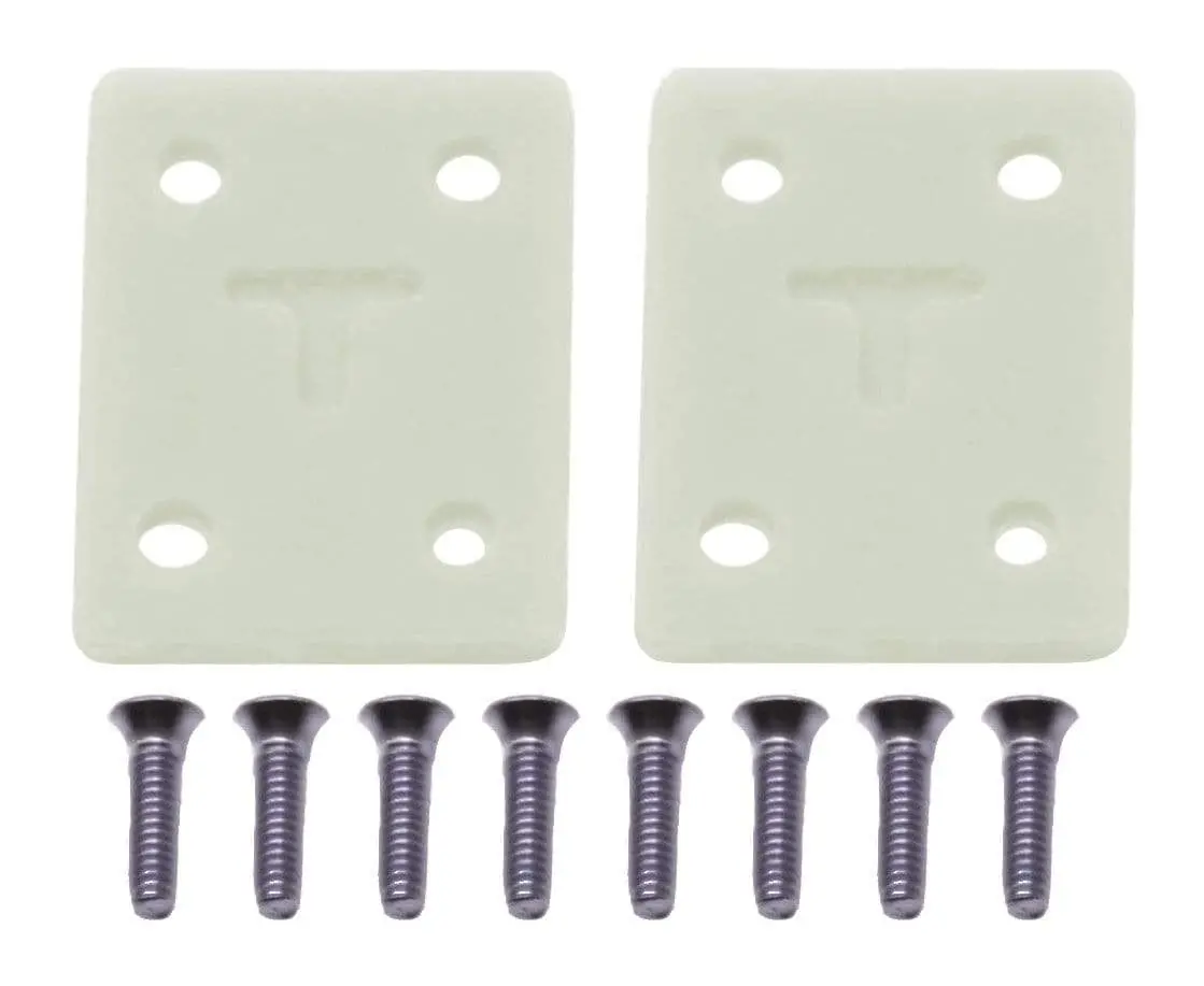 Riser Pad Kit (Includes 8 Long Screws) - Glow In The Dark (Off-White To Green Glow) 1