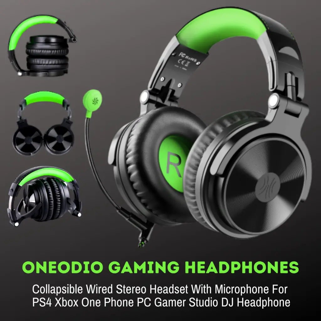 Oneodio Profissional Dj Music E Gaming Headsets - Novo 1