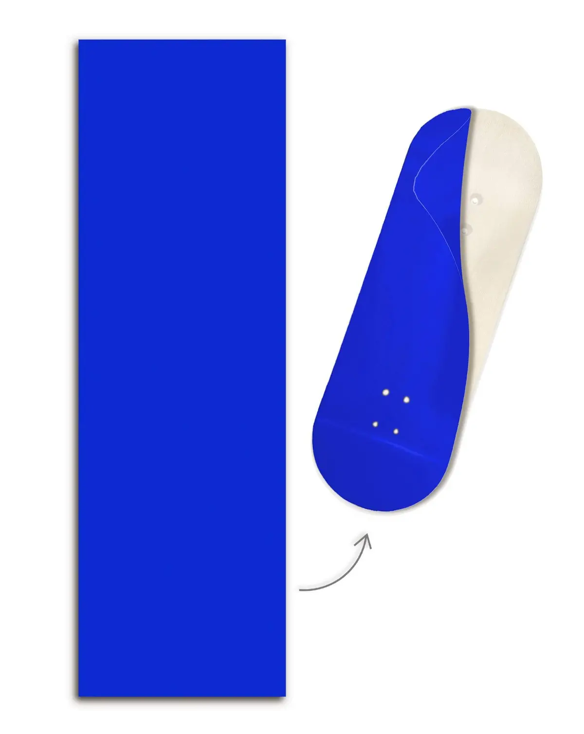 "Berry Blue Colorway" Colorblock Fingerboard Deck Wrap - 35Mm X 110Mm 1