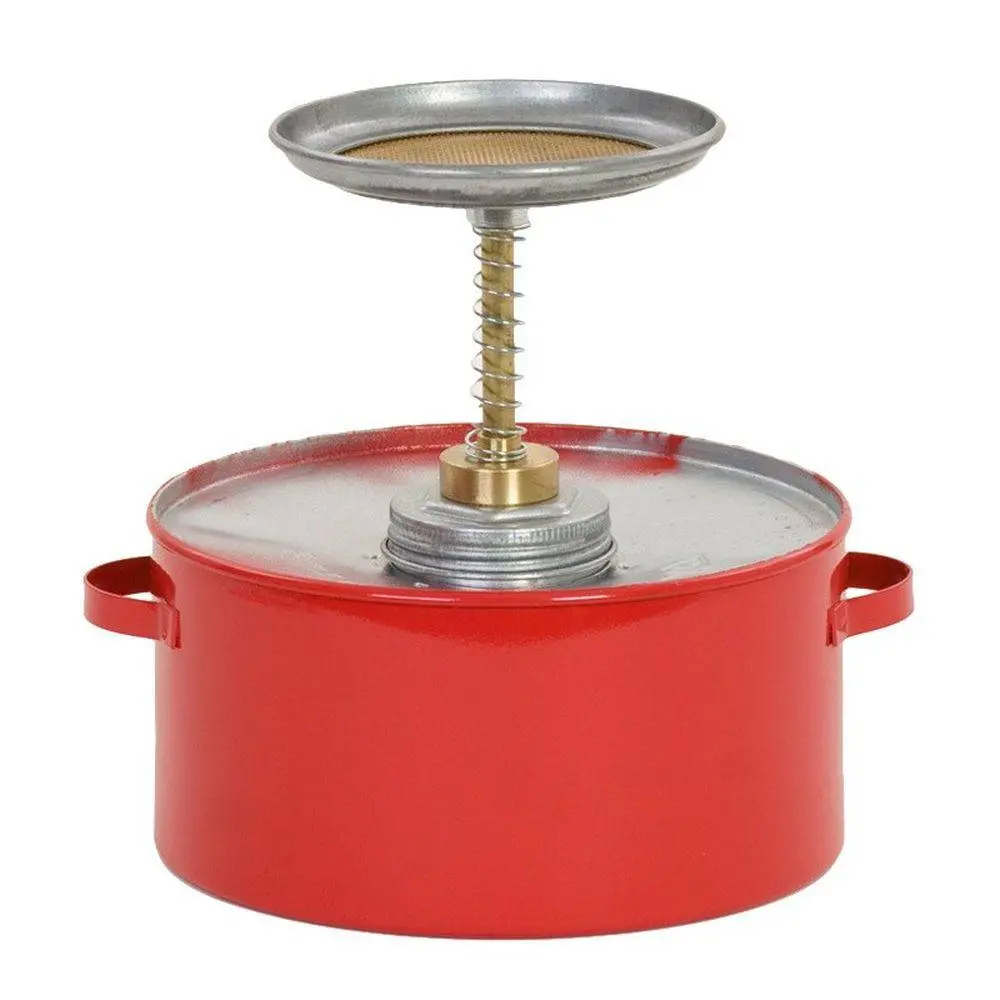 Plunger Can 1 Qt. Metal Red 1