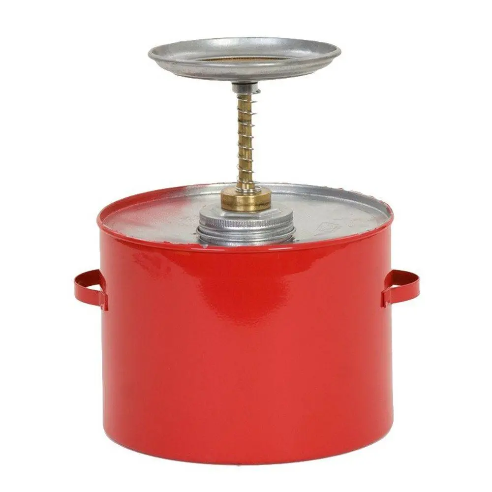 Plunger Can 4 Qt. Metal Red 1