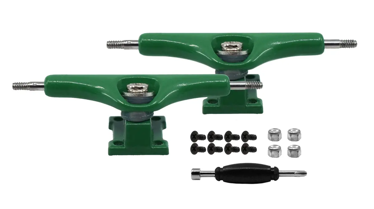 Prodigy Swerve Trucks, 34Mm - Green Colorway 1