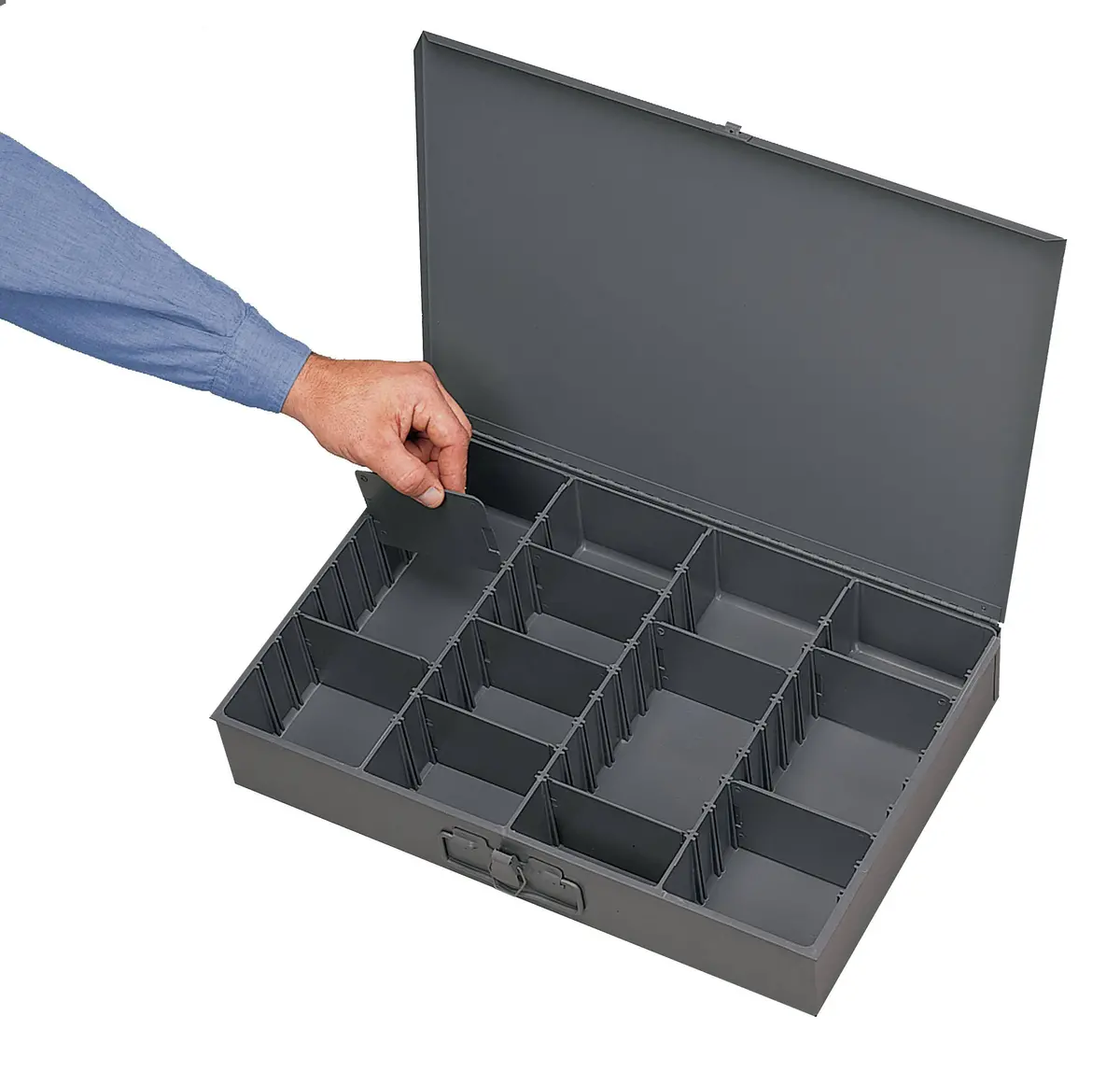 Small Steel Compartment Box, Adjustable 1
