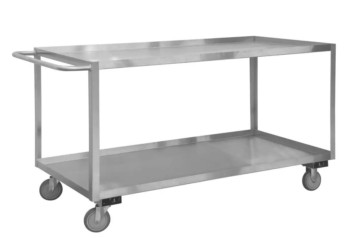 Stainless Steel Stock Cart, 2 Shelves 1