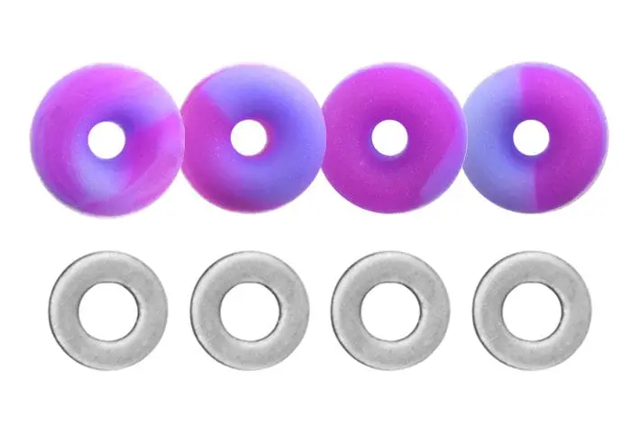 O-Ring Bushings Pro Duro Series - Multiple Durometers - Pink & Purple Swirl 1
