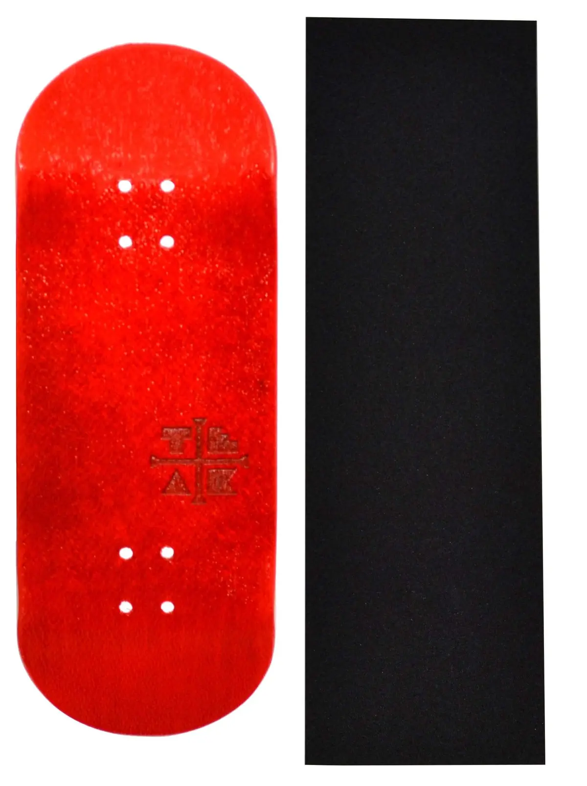 Prolific Wooden Fingerboard Deck, "Cherry Red" - 34Mm X 97Mm 1