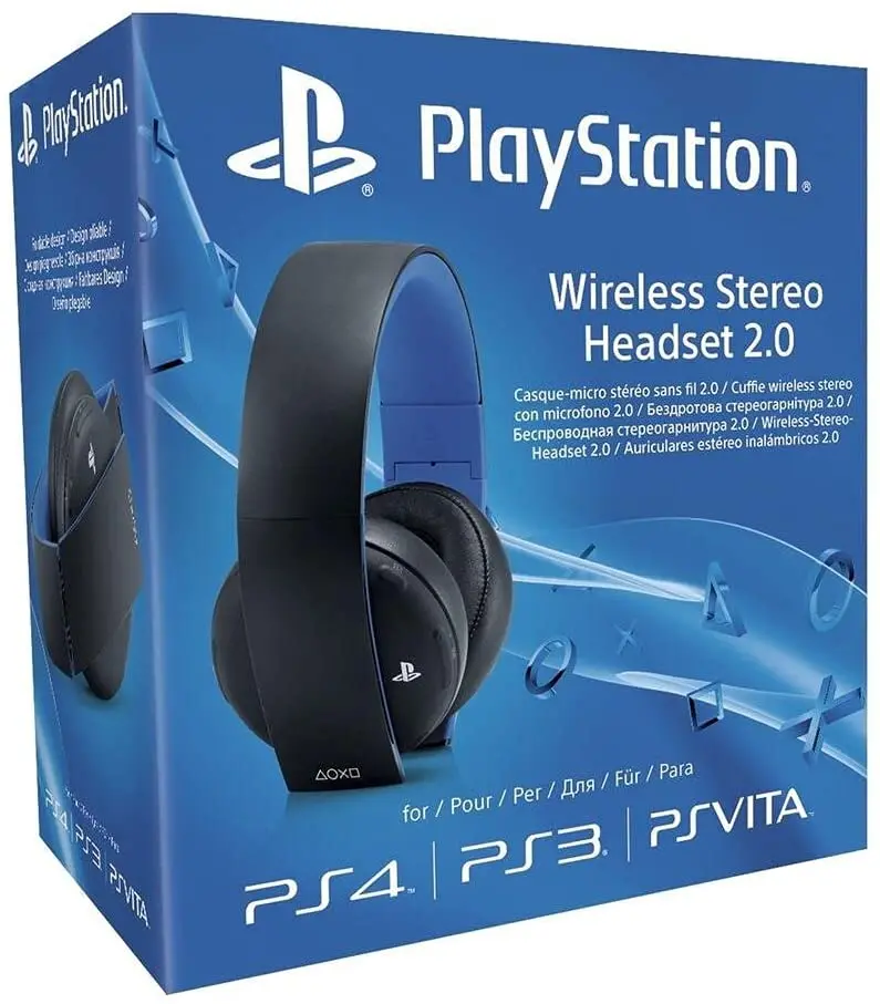 Auscultadores Sony Playstation Wireless Stereo 2.0 - Black Ps4/Ps3/Ps Vita Seminovo (Na Caixa Com Tudo) 1