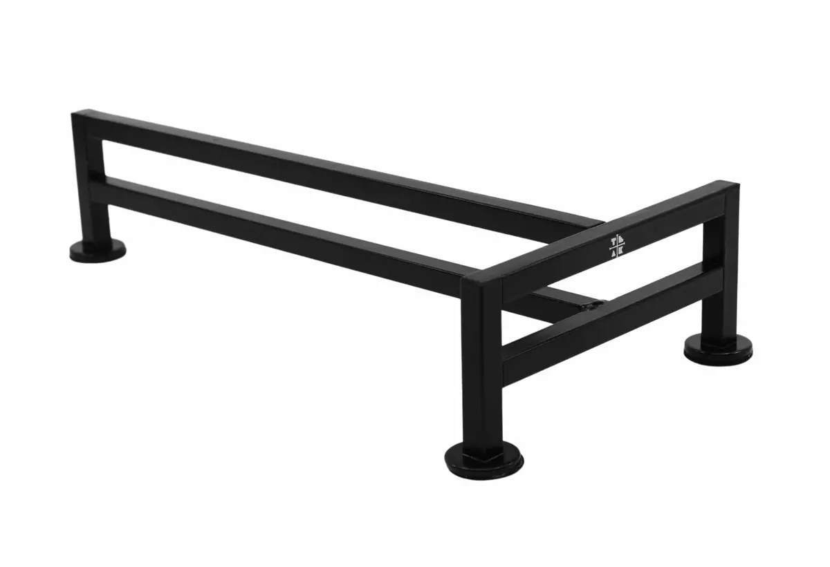 Fence Style, T-Shaped Fingerboard Rail, 12" Long - Steel Construction - Black 1