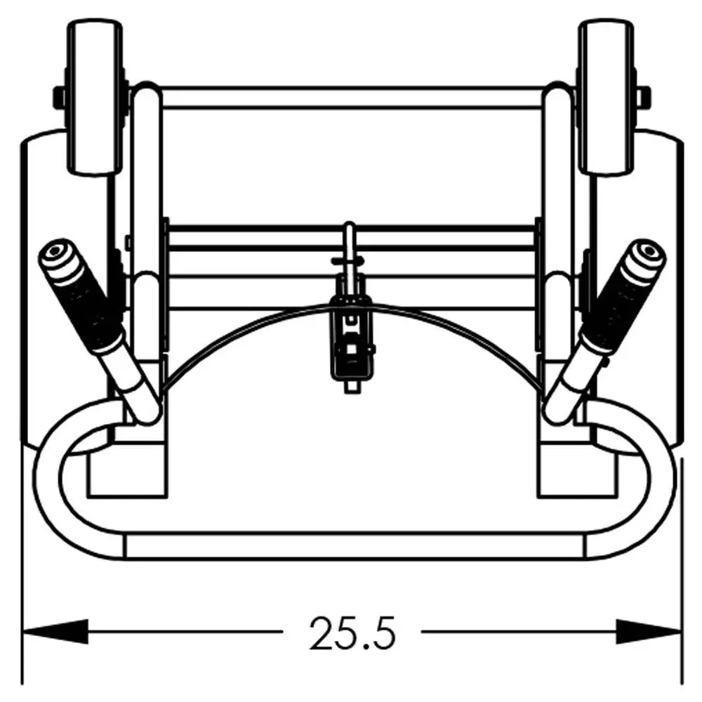 Valley Craft Steel 4-Wheel Drum Hand Trucks 16