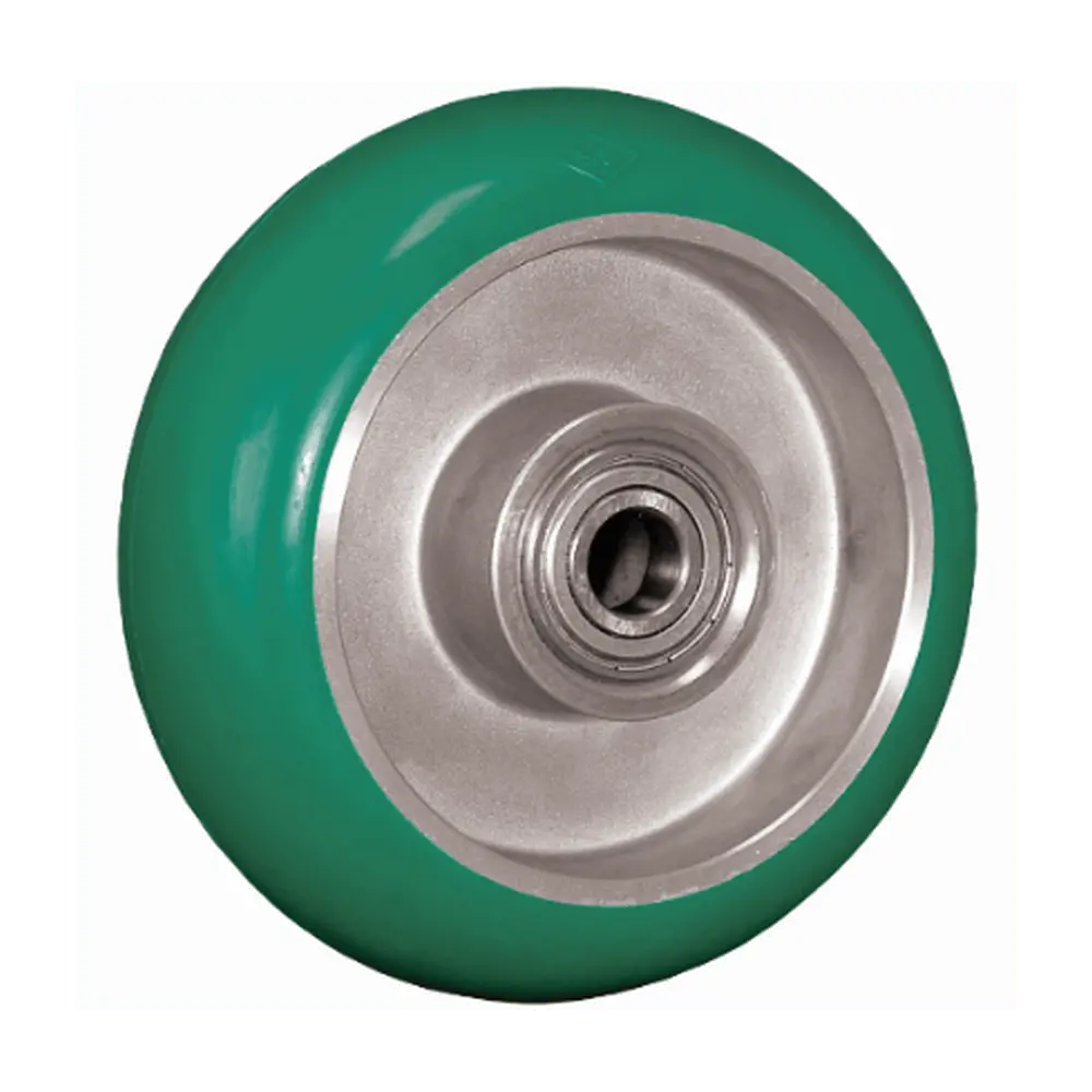 6" X 2" Polyflexon Aluminum Wheel (1/2") Precision Bearing - 1,000 Lbs. Cap. 1