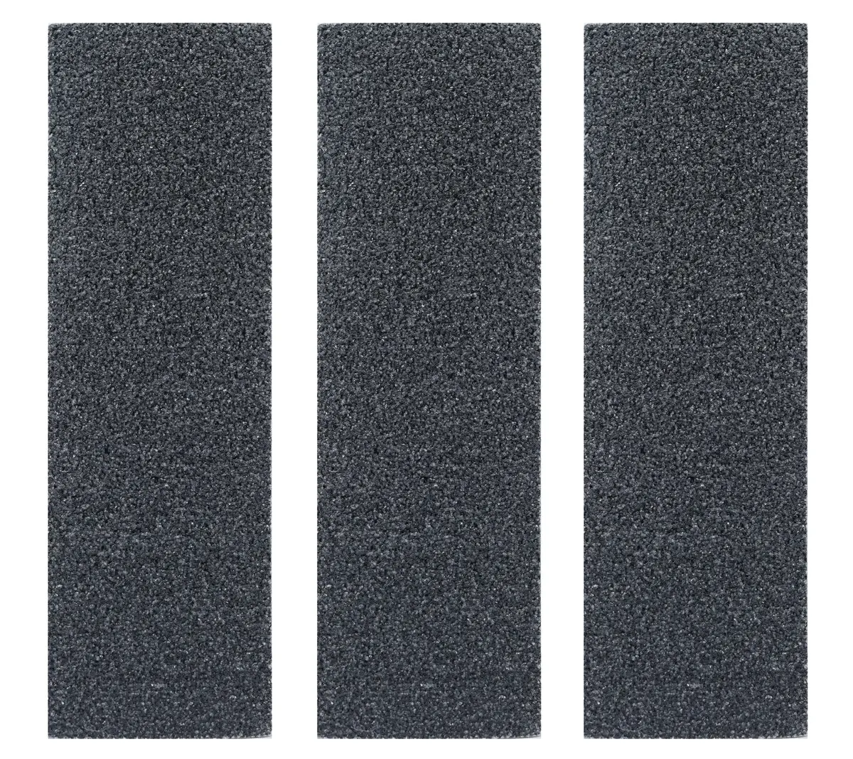 3Pk Fingerboard Skate Grip Tape, Black Edition - 38Mm X 114Mm 1