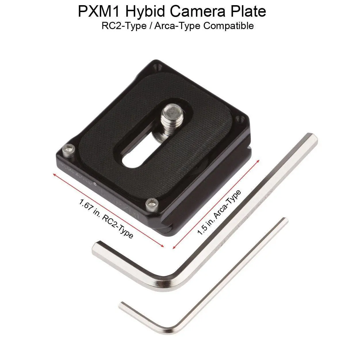 Pxm1 Hybrid Manfrotto-Type Rc2 And Arca-Type Quick Release Plate 1