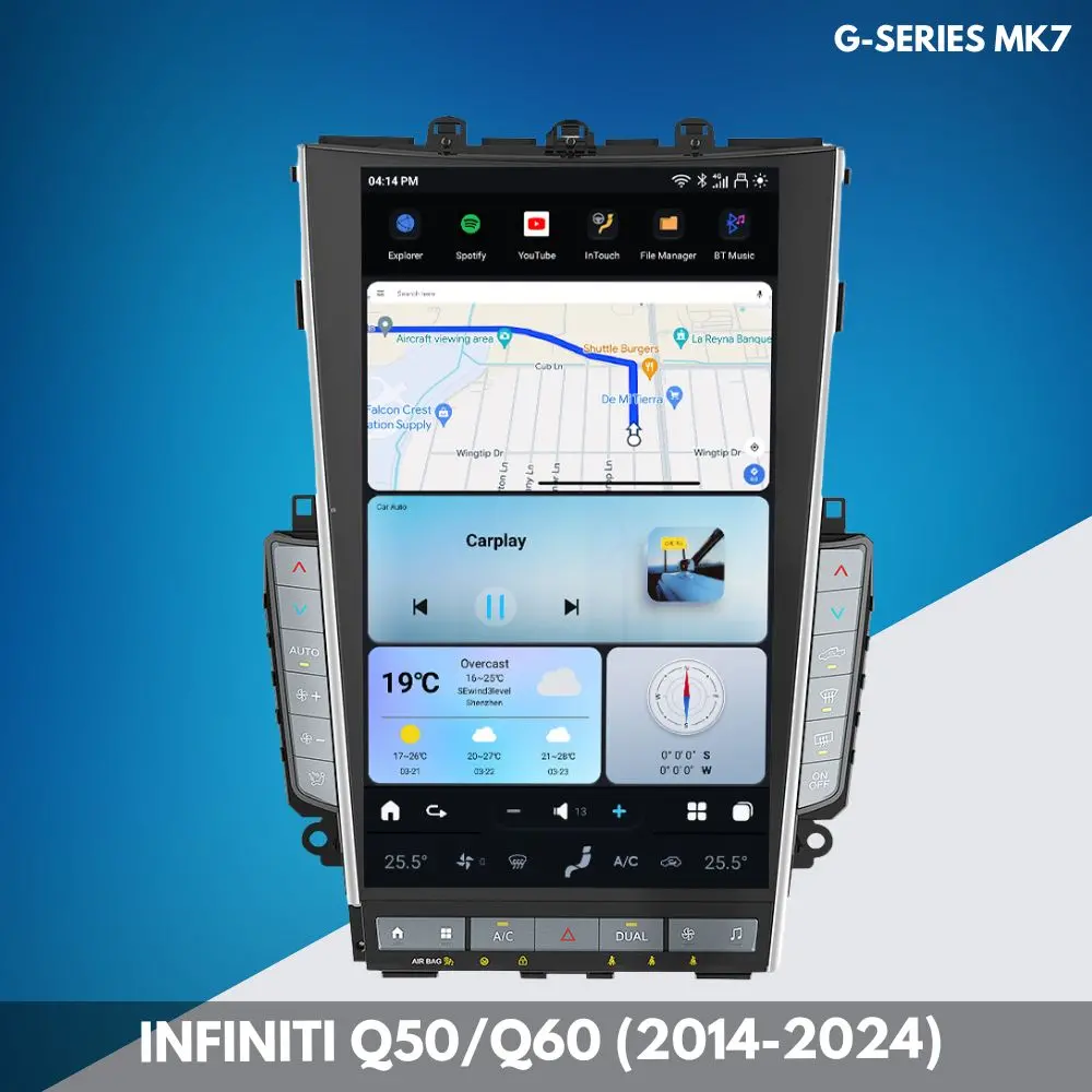 Infiniti Q50 (2014–2024) Android Head Unit | Squarewheels G-Series 1