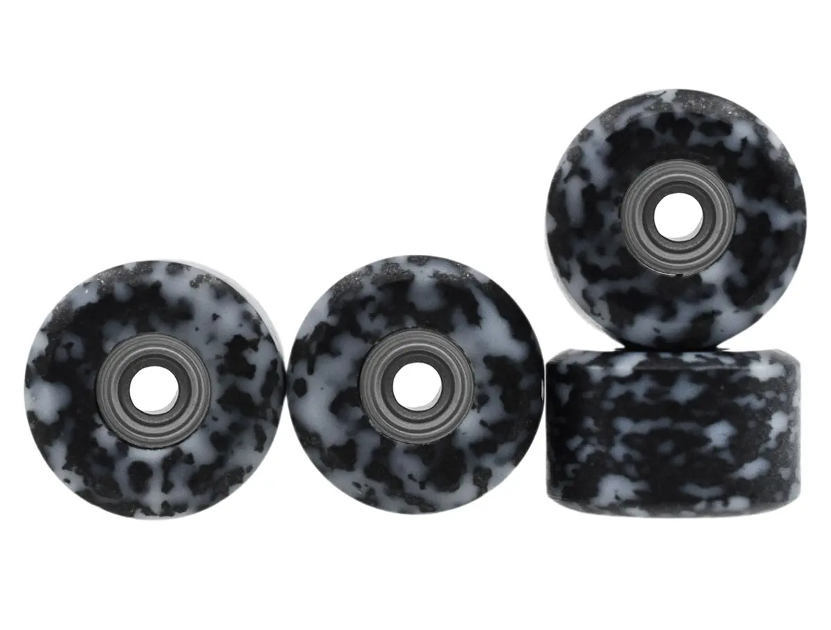 Apex New Street Wheels - 65D All Terrain Polymer - Abec-9 Bearings - "Skeleton Speckle" 1