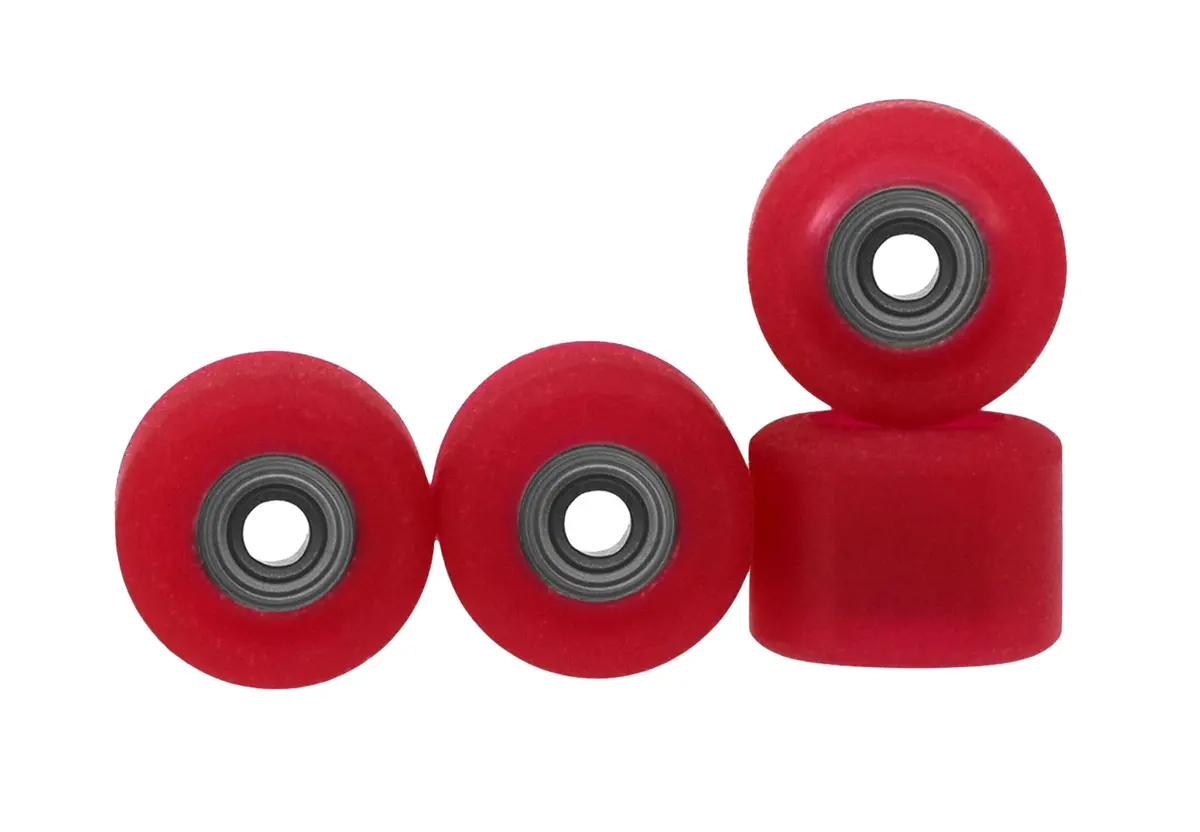 Apex Shorty Wheels - 71D Urethane - Abec-9 Bearings - "Cherry Red" 1