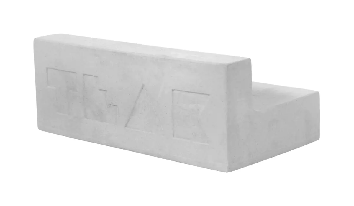 Monument Series Concrete Ledge Obstacle - 4.25" Wide, 2" Tall - "Sterling Gray" Colorway 1