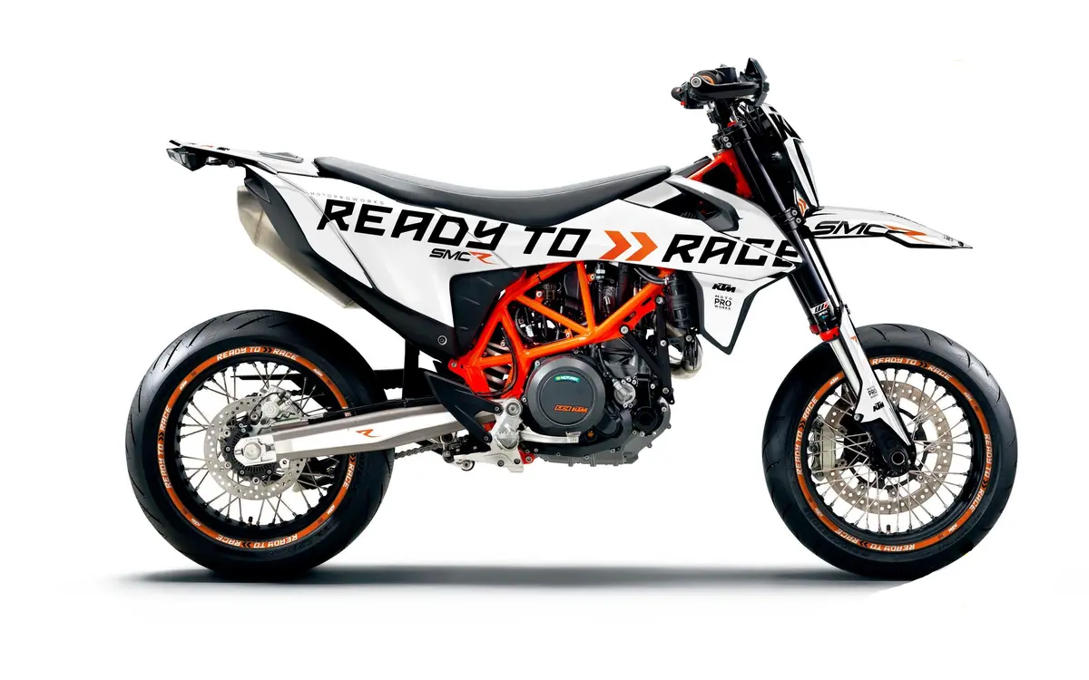 Ktm 690 Smc-R Graphics - "Ready2race" (White) 1