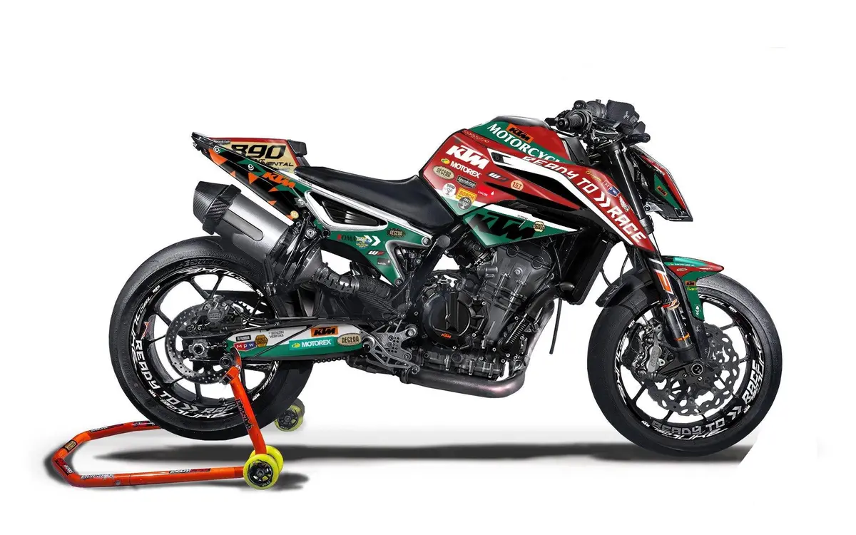 Ktm 790/890 Duke Graphics - "Regera" (Red/Green) 1
