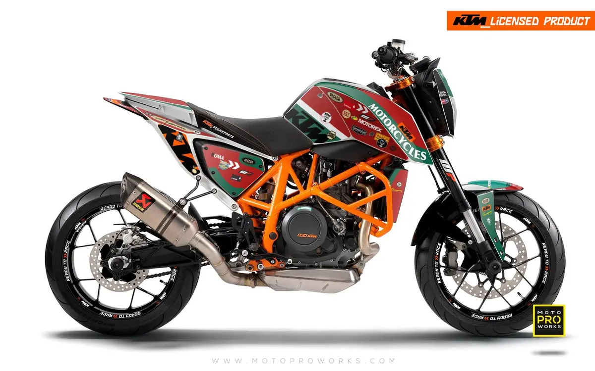 Ktm 690 Duke Graphics - "Regera" (Red/Green) 1